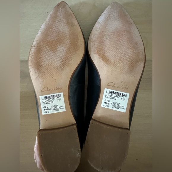 Clarks “Laina” Navy Crocodile flats size 7 with “Cushion Plus” insole - Picture 5 of 5